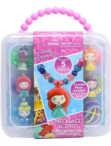 Set Para Niñas Hacer Collares Disney Princesas Necklace