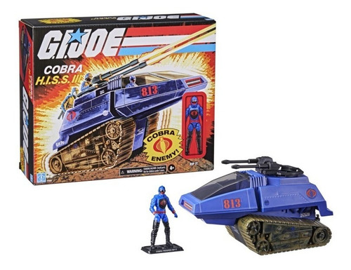 Figura y vehículo retro de Gi Joe, tanque Hasbro Hiss Iii Cobra