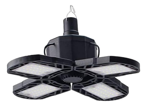 Foco Lampara Recargable Portátil Panel Solar Camping 4 Aspas