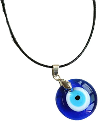 Collar De Ojo Del Mal De Ojo Azul Turco De La Cuerda De Cuer