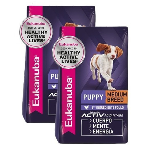 Alimento Perro Eukanuba Cachorro Raza Mediana 13.6kg.
