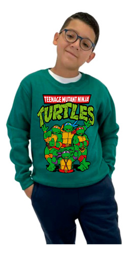 Buzo  Deportivo Algodón Felpa Tortugas Ninjas