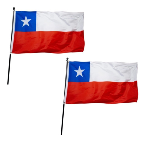 X2 Bandera Chilena  Banderas De Chile Banderas Chile 90x150