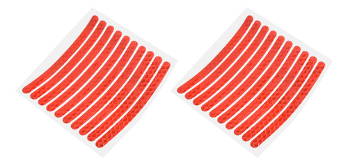 Calcomanía Reflectante Con Borde En Forma De Cubo, 20 Unidad