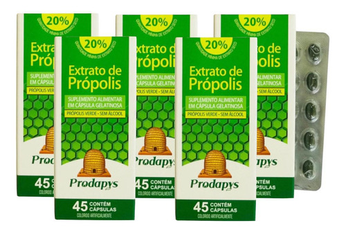 Kit Própolis Verde 225 Cápsulas 50mg | Fortalece Imunidade