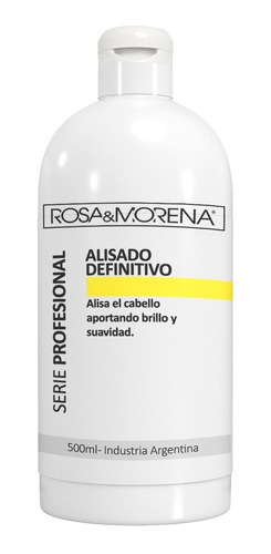 Imagen 1 de 3 de Alisado Definitivo 1 Litro Rosa & Morena Serie Profesional