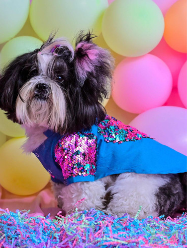 Camisa Mezclilla M Ropa Para Perro Gato Mascotas Accesorios