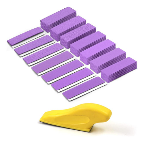 Kit De Lijador Manual De 70 Pcs, Bloque De Lijado De Micro S
