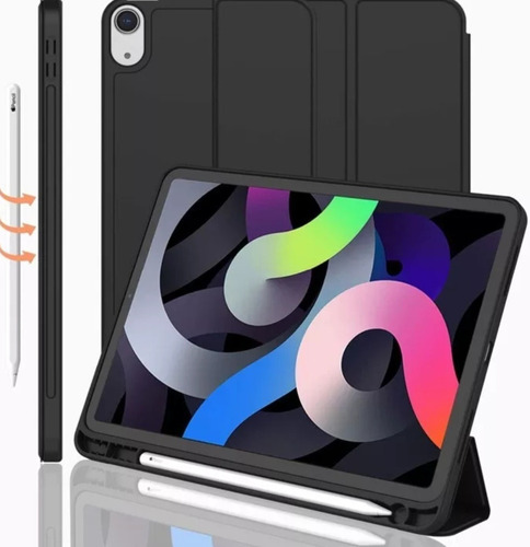 Funda Smart Case Porta Pencil  P/ Ipad Air 11  Pulgadas (m3) Negro