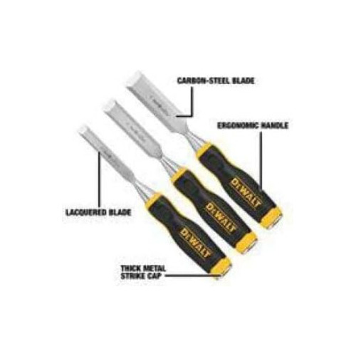 Dewalt ® 3 Formones Madera Cinceles Carpintero Dwht16862 Ev