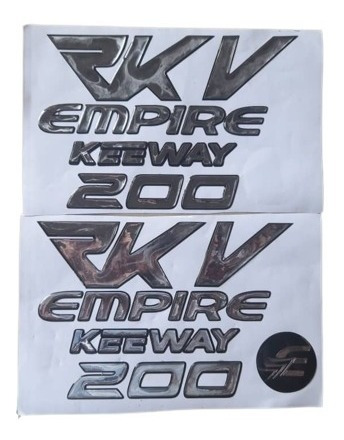 Calcomania De Recina 3d Empire Rkv 200 Motos 6 Unidades