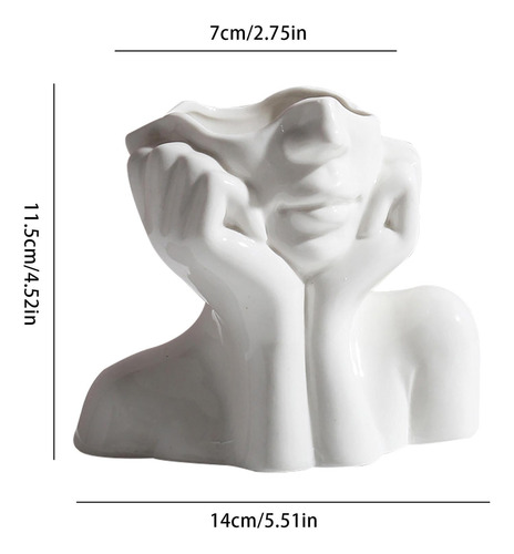 Cuerpo Florero Forma Femenina Jarrón De Cabeza Artística Par