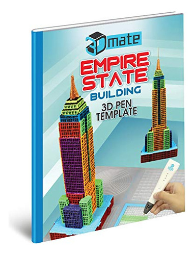 Tapete De Papel Y Plantilla 3d Del Empire State Build