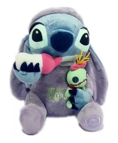 Peluche Stitch Pijama Ohana Lilo & Stitch Con Scrump 28cm 