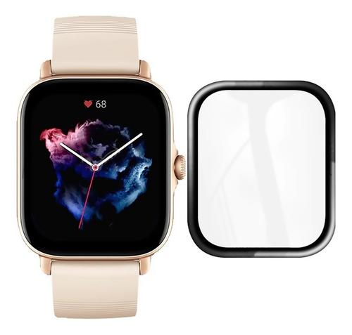 Imagem 1 de 6 de Pelicula P/ Xiaomi Amazfit Gts 3 Curva 3d Smartwatch