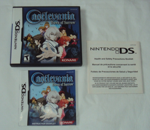 Castlevania Dawn Of Sorrow - Case Encarte Manual E Folhetos (Usado)