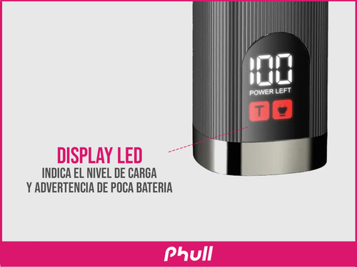 Maquina De Cortar Pelo Trimmer Kemei Km-1896 Recargable Color Gris