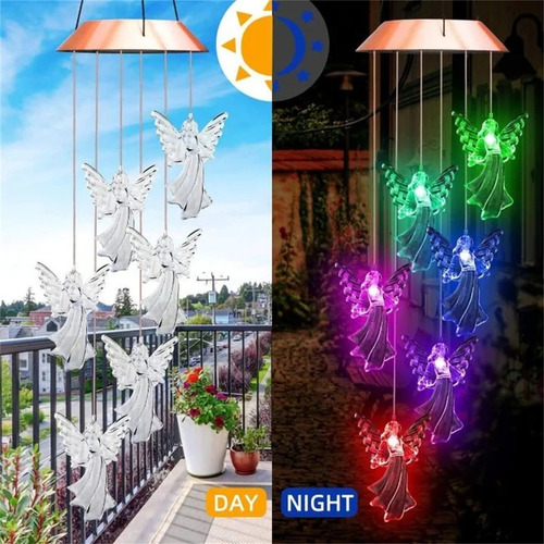 Carillones Giratorios Con Forma De Ángel De R Solar Guardian