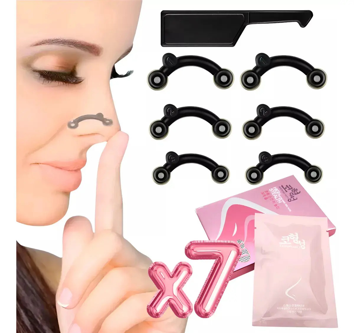 Clip Corrector Nasal Respingador Nariz Moldeador Silicona