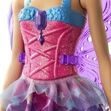 Imagen 5 de 5 de Dreamtopia Barbie - Hada Con Alas Y Tiara - Original Mattel