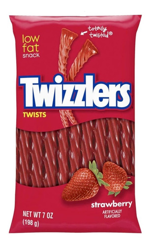 Bala De Alcaçuz Twizzlers Twists Morango 198g Importada