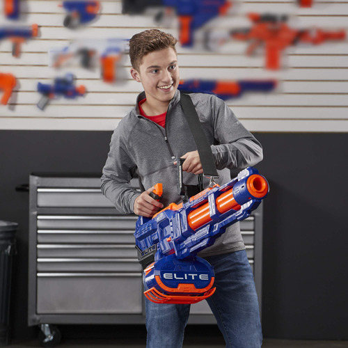 Nerf Elite Titan Cs-50 Blaster Motorizado Con 50 Dardos