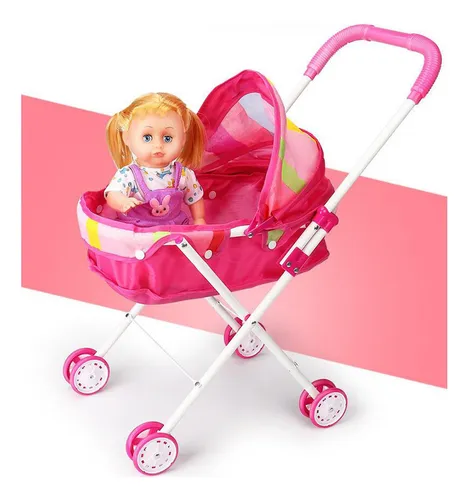 New Niña Muñeca Cochecito Niños Juego De Imaginación Juguete