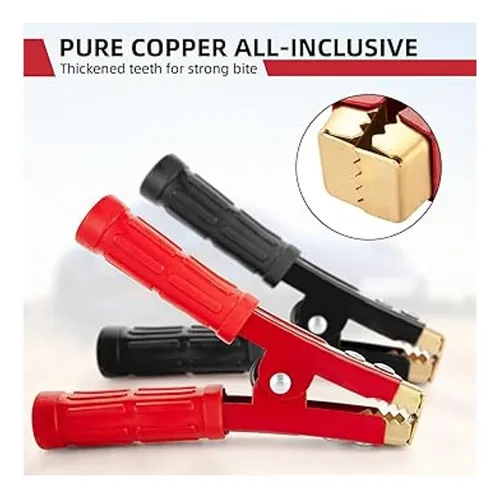Abain 4pcs Battery Jumper Cable Clamps 1000a Pure Copper