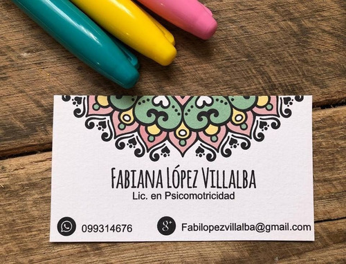 Imagen 5 de 6 de Tarjetas Personales - Rústico, Kraft, Reciclado -una Faz-