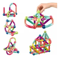 Comprar Bloco De Montar Jogo Ímãs Conjunto Brinquedo Ímãs 128pcs