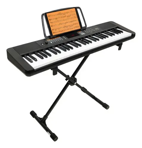 Teclado Musical Iniciante 61 Teclas Voik Vtx-450 Com Suporte