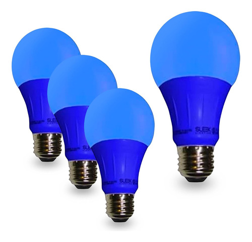 Bombilla Led Azul, Bombilla De Base A19 E26, 120 Voltios, Ah