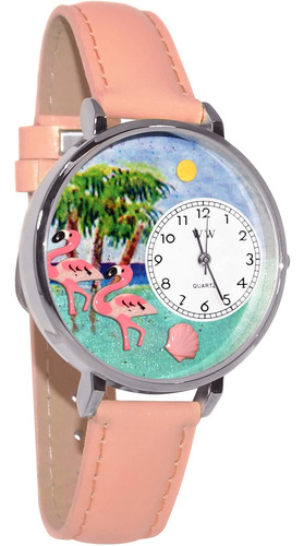 Whimsical Gifts Flamingo 3d Watch | Gold Or Silver Large