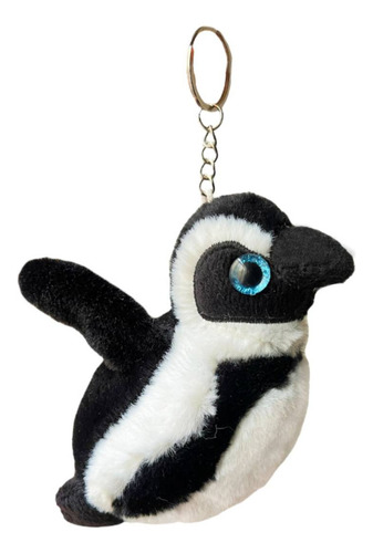 Pingüino De Peluche Magallánico Pequeño Con Ojos Brillosos 