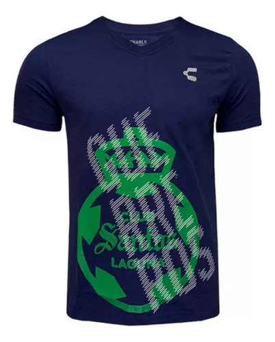 Playera Club Santos 5003513 Azul P/hombre