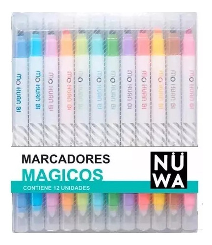 Resaltadores Magicos Cambia De Color  Doble Punta X12 Unidad