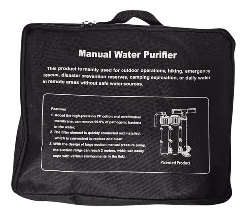 Filtro Portátil De Ultrafiltração Para Camping (1,5 L/m)