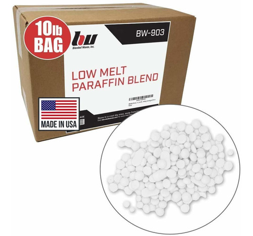 Blended Waxe Inc Bolsa 10 Libra Pastilla Cera Parafina Una