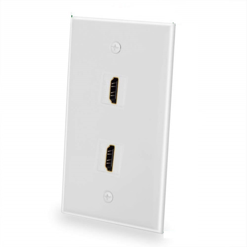 Conector Hdmi Con Encastre Video Rack Pared Cajas Conexion