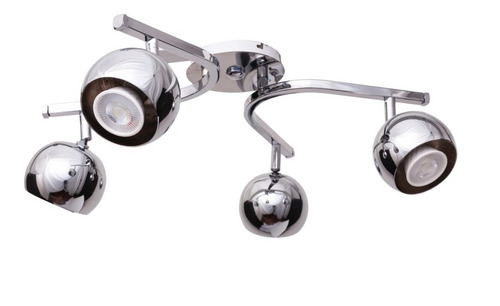 Imagen 8 de 8 de Aplique Barral 5 Luces Bocha Cromo Movil Apto Led