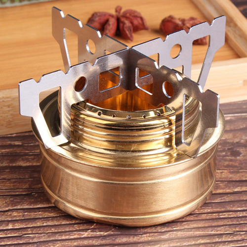 Soporte De Estufa De Alcohol De Titanio Mini Portátil Para