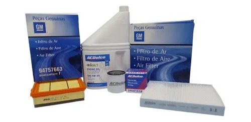 Kit Filtros + Aceite Acdelco Prisma Onix Original Gm
