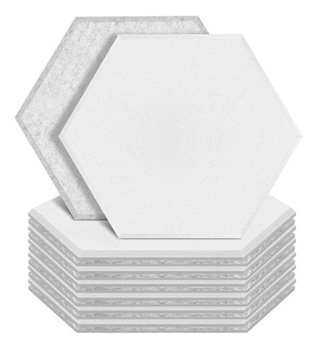 12 Paneles Acústicos Hexagonales De Espuma Insonorizada Con