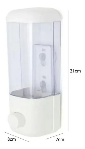 Imagen 3 de 9 de Dispenser Pared Shampo Jabon Alcohol En Gel Baño 350ml