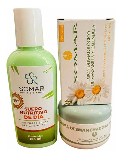 Kit Somar : Desmanchadora, Suero Y Jabon