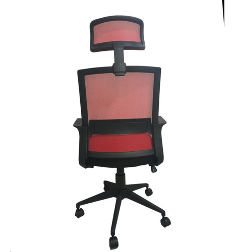 Imagen 6 de 6 de Silla De Oficina Ejecutiva Desk Color Rojo