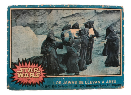 Star Wars Topps Mexico 1977 Tarjeta #11 En Español Rare Card (Usado)