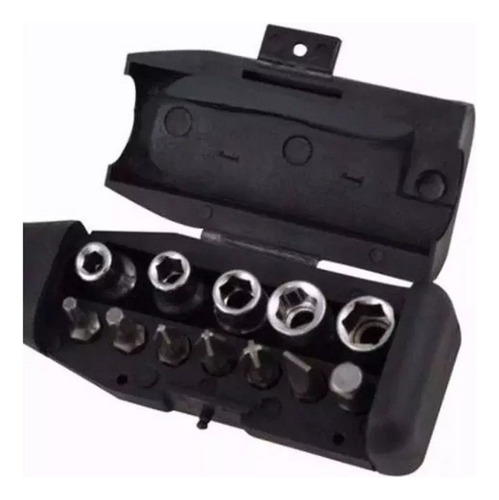 Kit Jogo Chaves Soquete Adaptadores Bits Philips Torx Boca