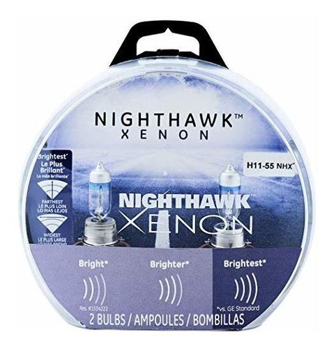 Bombillas Halógenas Nighthawk Xenon H11, 2 Unidades.