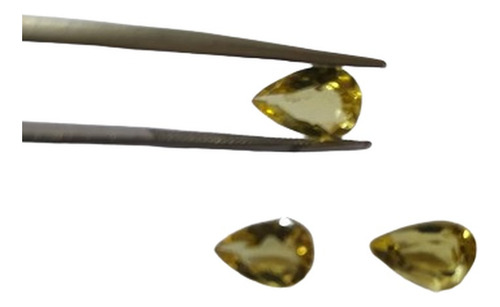 Berilo, Heliodoro Extra Natural 03 Gotas 3 Ct Amarelo Forte